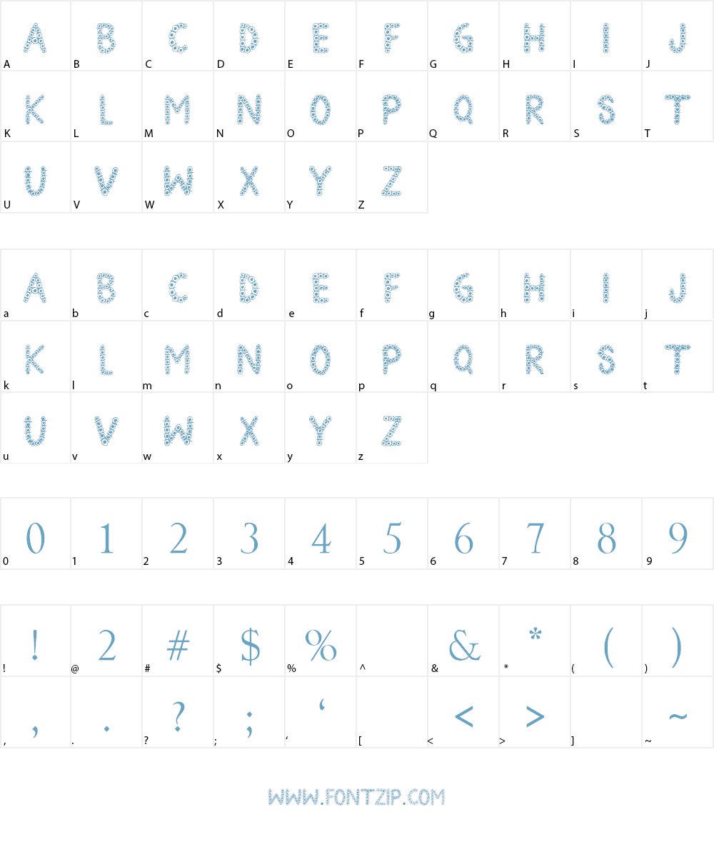 Black Eye Peas Font Character